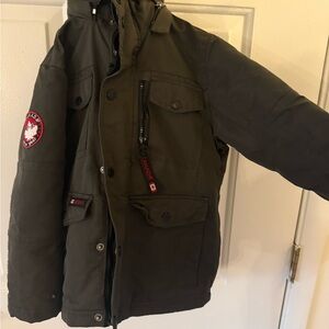 Boys dark Green Winter Jacket size 5-6
